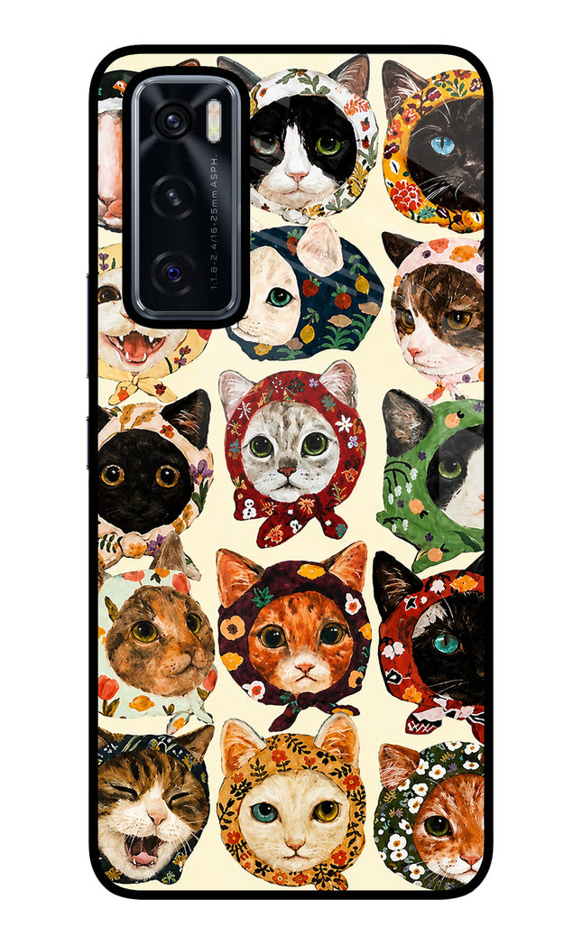 Cool Cat Vivo V20 SE Glass Case