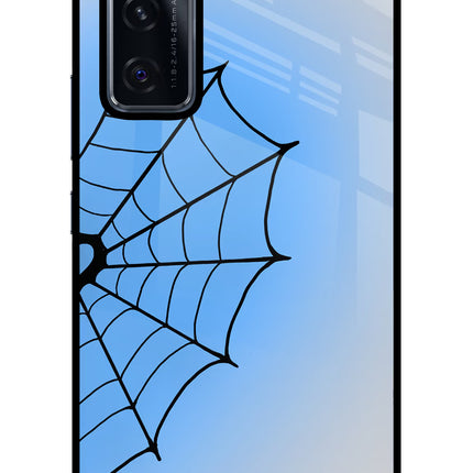 Blue Web Vivo V20 SE Glass Case