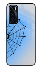 Blue Web Vivo V20 SE Glass Case