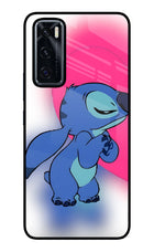 Stitch Hug Vivo V20 SE Glass Case