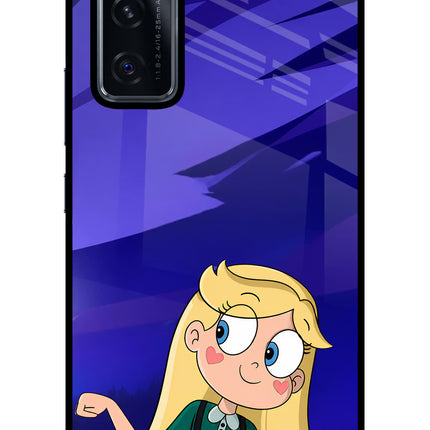 Star Glow Vivo V20 SE Glass Case