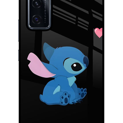 Stitch Crush Vivo V20 SE Glass Case