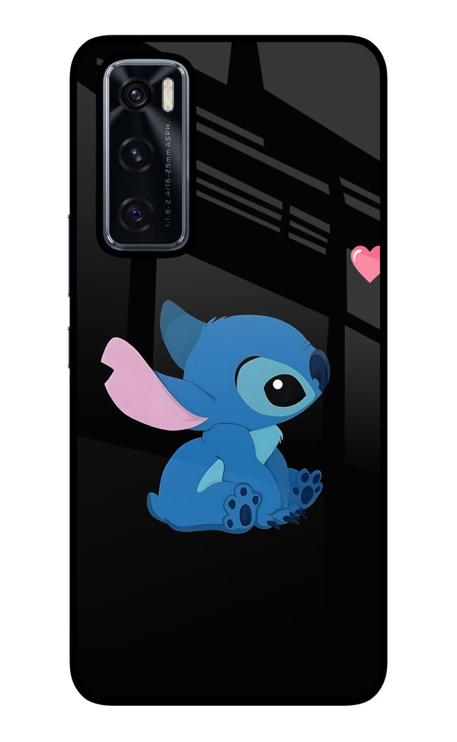 Stitch Crush Vivo V20 SE Glass Case
