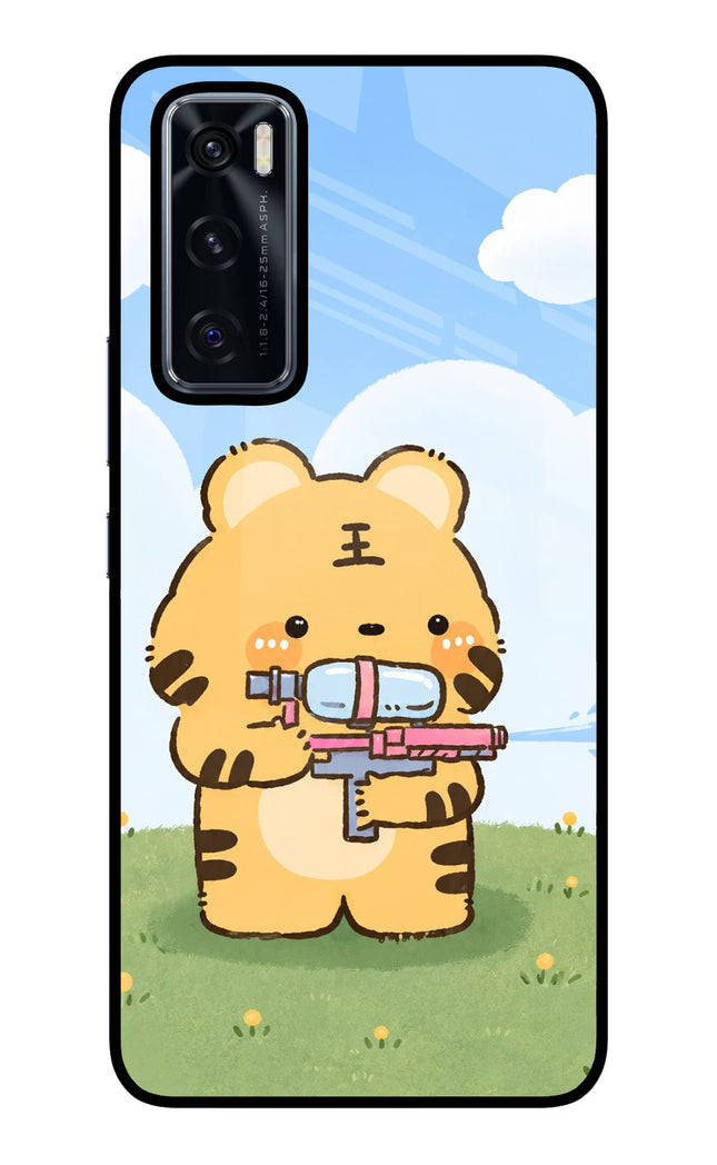 Tiger Treat Vivo V20 SE Glass Case
