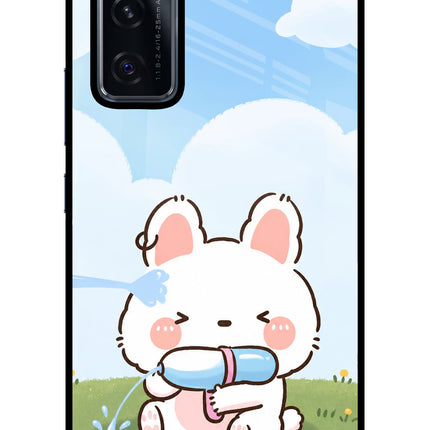 Bunny Treat Vivo V20 SE Glass Case