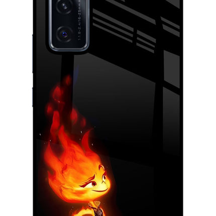 Ember Flame Vivo V20 SE Glass Case