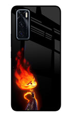 Ember Flame Vivo V20 SE Glass Case