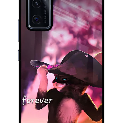 Forever Cat Vivo V20 SE Glass Case