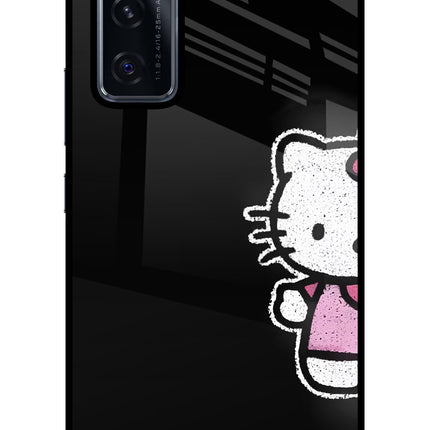 Kitty Charm Vivo V20 SE Glass Case