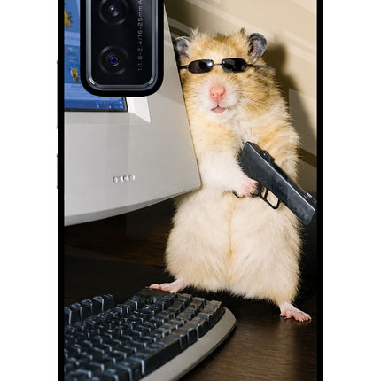 Hacker Hamster Vivo V20 SE Glass Case