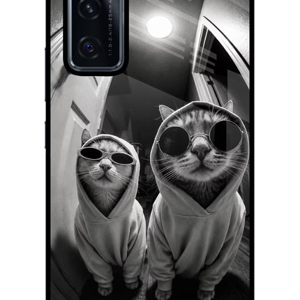 Hood Cats Vivo V20 SE Glass Case