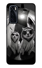 Hood Cats Vivo V20 SE Glass Case