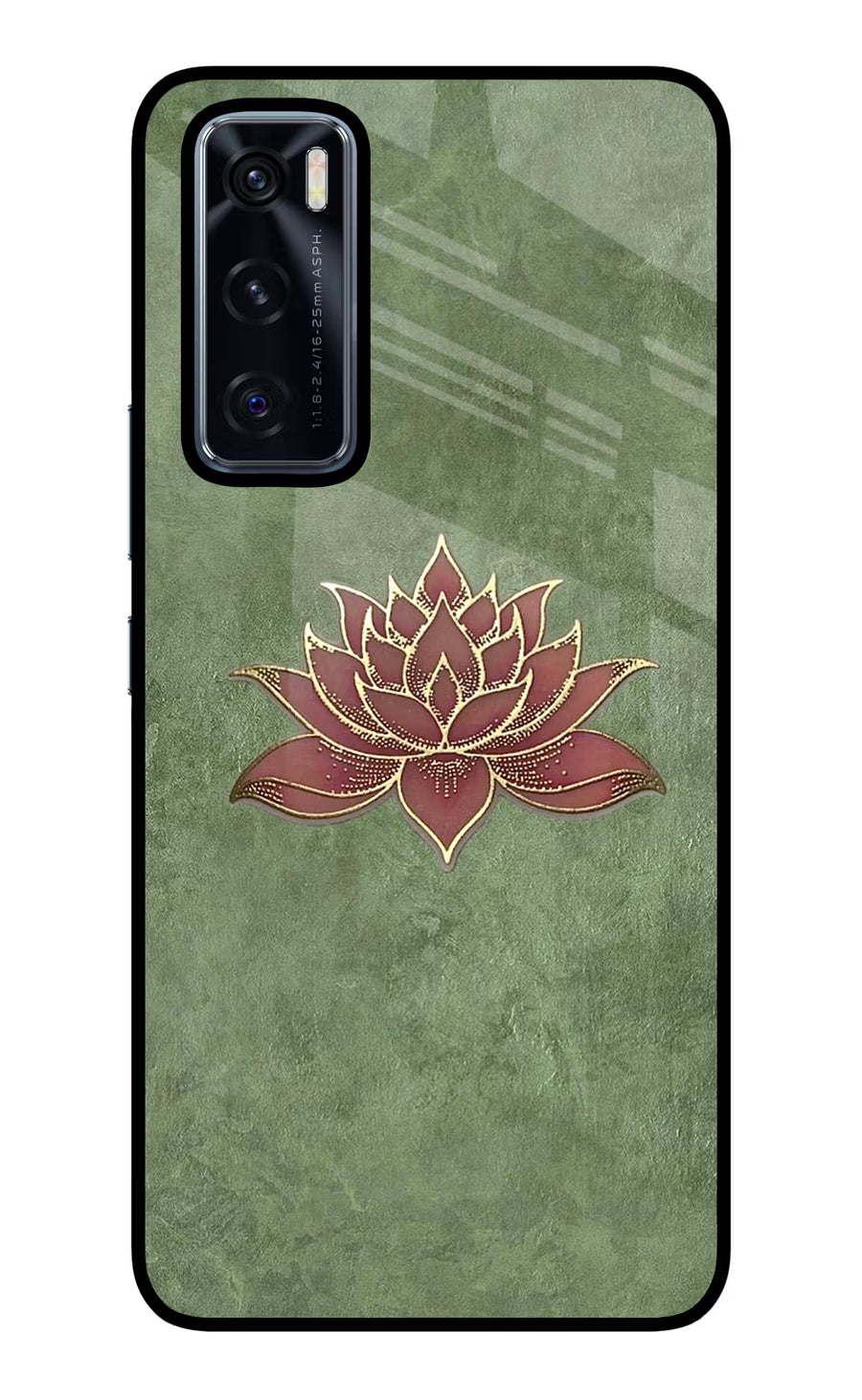 Lotus Grace Vivo V20 SE Back Cover, Glass case