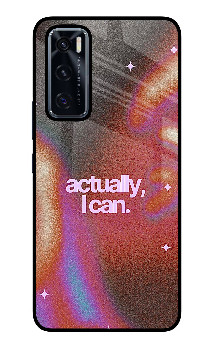 Pink Aura Vivo V20 SE Back Cover, Glass case