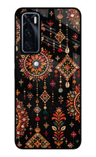 Boho Noir Vivo V20 SE Glass Case