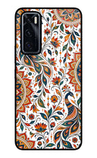 White Mayura Vivo V20 SE Glass Case