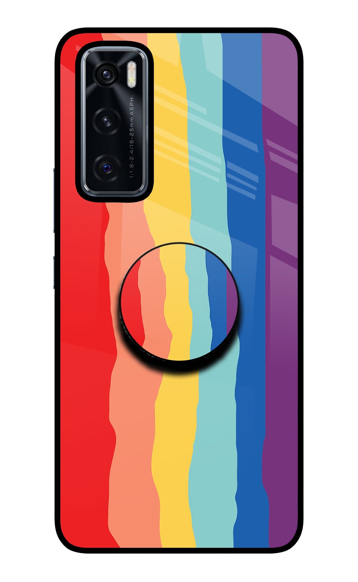 Rainbow Vivo V20 SE Glass Case