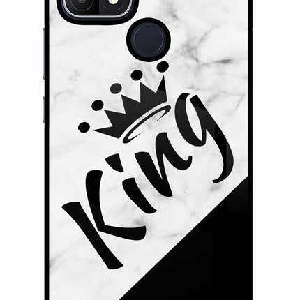 King Oppo A15/A15s Glass Case Back Cover by Casekaro