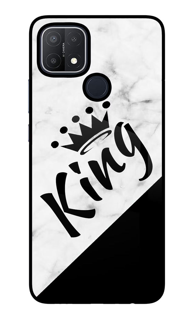 King Oppo A15/A15s Glass Case Back Cover by Casekaro