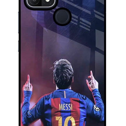 Messi Oppo A15/A15s Glass Case