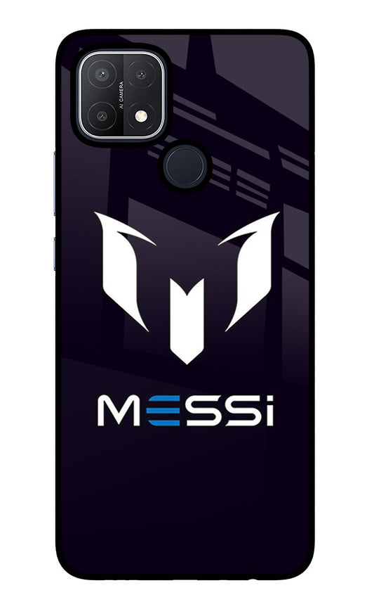 Messi Logo Oppo A15/A15s Glass Case
