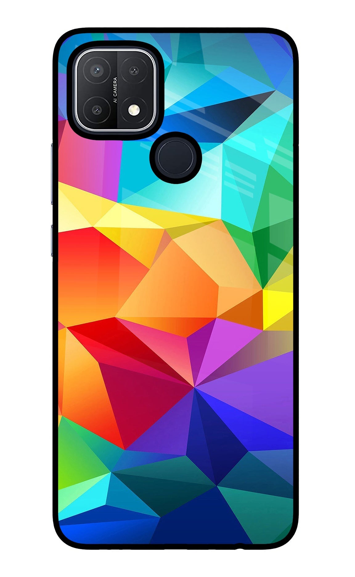 Abstract Pattern Oppo A15/A15s Glass Case