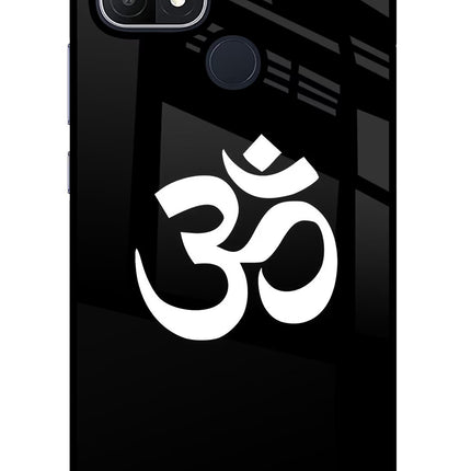 Om Oppo A15/A15s Glass Case Back Cover by Casekaro