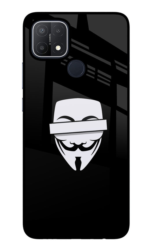Anonymous Face Oppo A15/A15s Glass Case