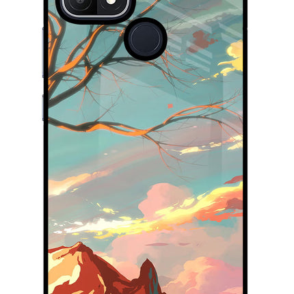 Scenery Oppo A15/A15s Glass Case