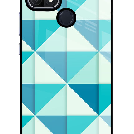 Abstract Oppo A15/A15s Glass Case Back Cover by Casekaro