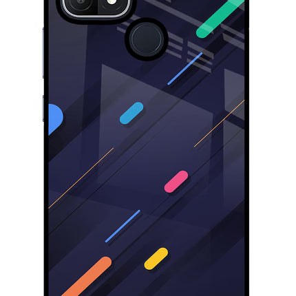 Abstract Design Oppo A15/A15s Glass Case