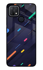Abstract Design Oppo A15/A15s Glass Case