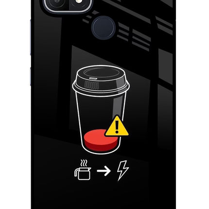 Coffee Oppo A15/A15s Glass Case