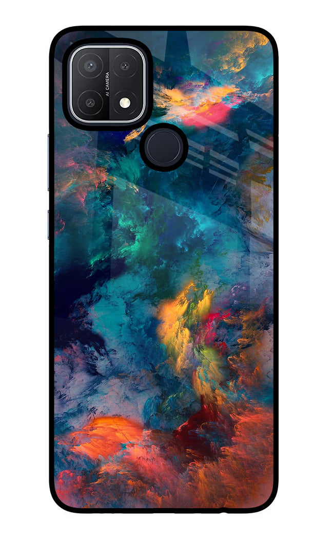 Artwork Paint Oppo A15/A15s Glass Case Back Cover by Casekaro