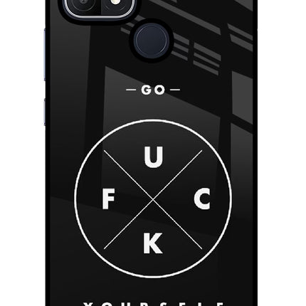 Go Fuck Yourself Oppo A15/A15s Glass Case Back Cover by Casekaro