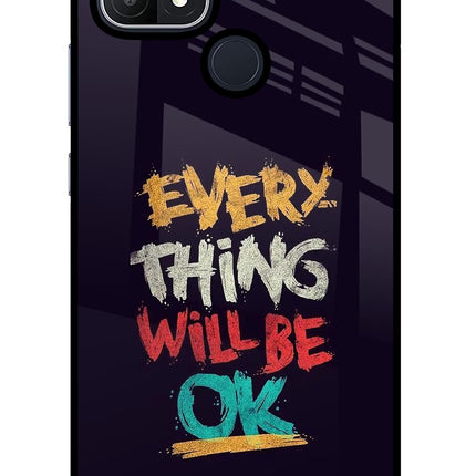 Everything Will Be Ok Oppo A15/A15s Glass Case