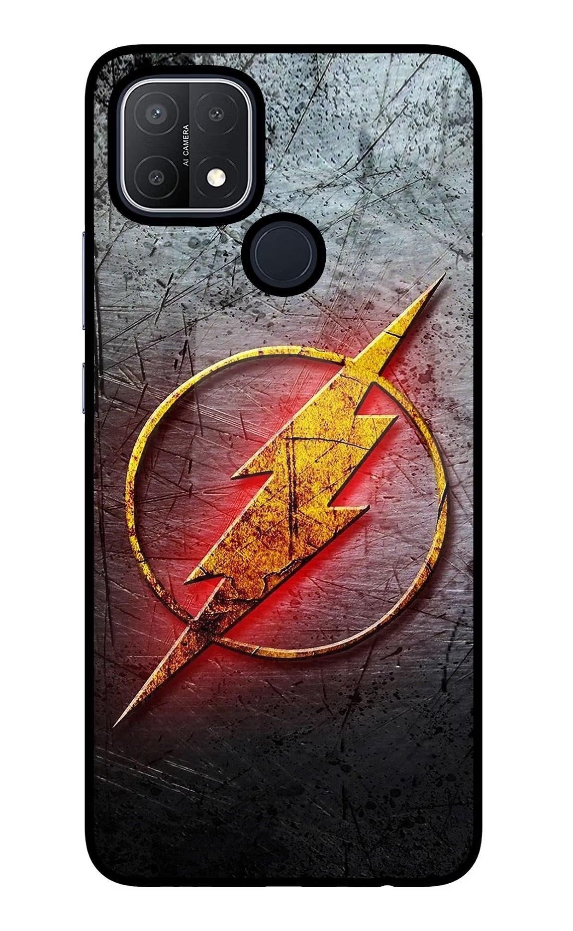 Flash Oppo A15/A15s Glass Case Back Cover by Casekaro