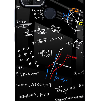 Mathematics Formula Oppo A15/A15s Glass Case