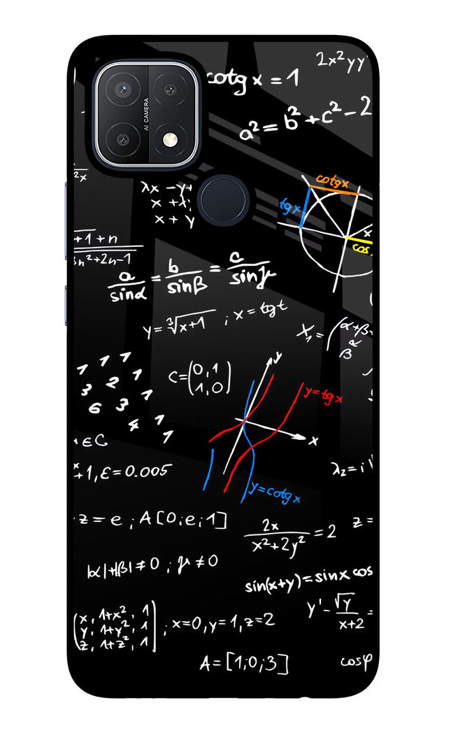 Mathematics Formula Oppo A15/A15s Glass Case
