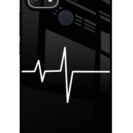 Heart Beats Oppo A15/A15s Glass Case Back Cover by Casekaro