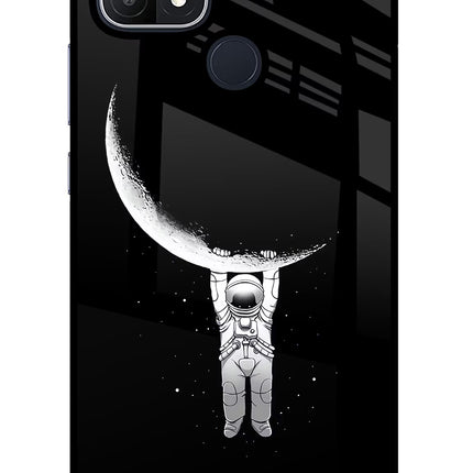 Moon Space Oppo A15/A15s Glass Case