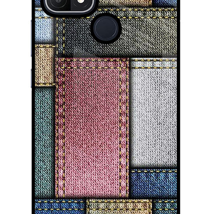 Multicolor Jeans Oppo A15/A15s Glass Case