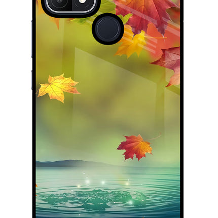 Flowers Oppo A15/A15s Glass Case