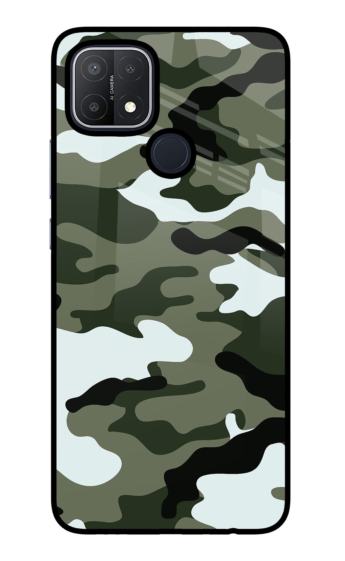 Camouflage Oppo A15/A15s Back Cover