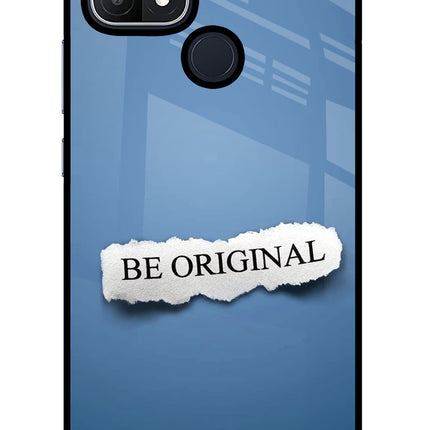 Be Original Oppo A15/A15s Glass Case Back Cover by Casekaro