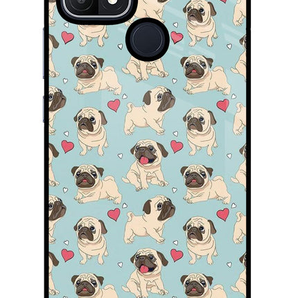 Pug Dog Oppo A15/A15s Glass Case