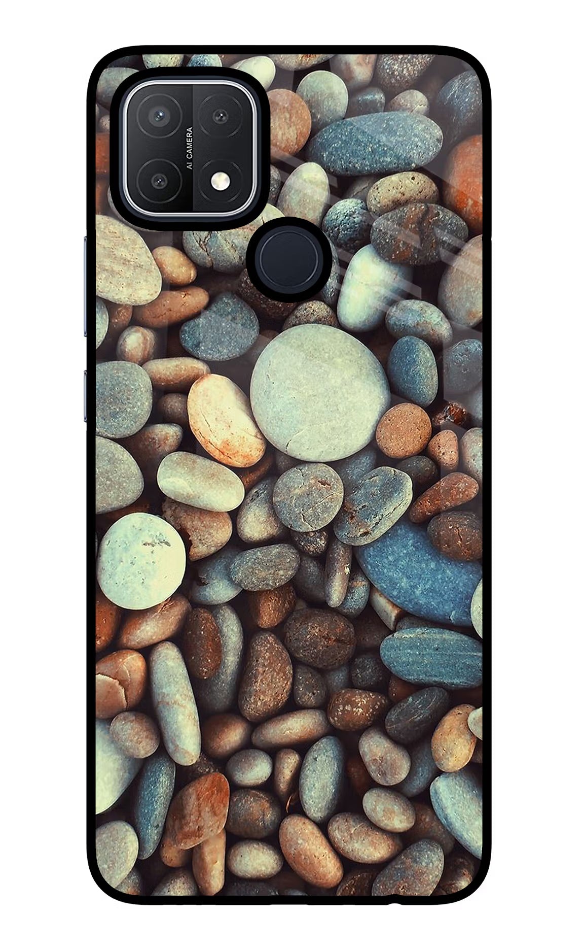Pebble Oppo A15/A15s Glass Case Back Cover by Casekaro