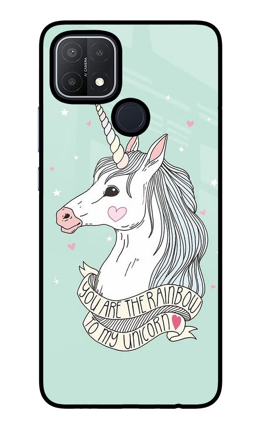 Unicorn Wallpaper Oppo A15/A15s Glass Case