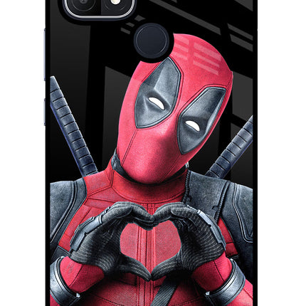 Deadpool Oppo A15/A15s Glass Case Back Cover by Casekaro
