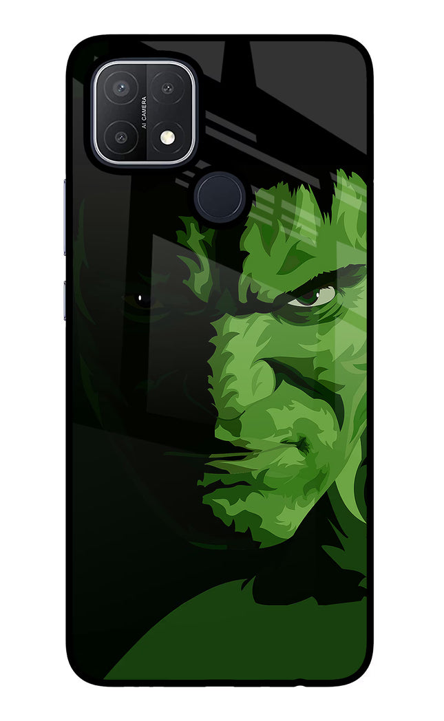 HULK Oppo A15/A15s Glass Case Back Cover by Casekaro